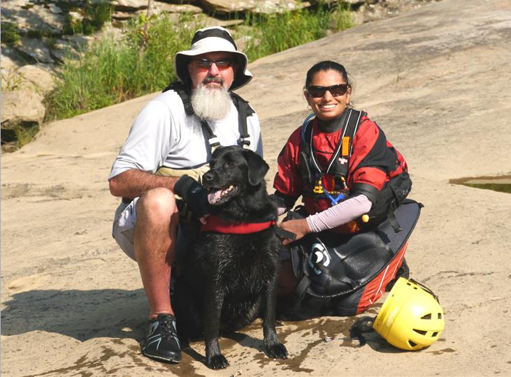 At the &amp;quot;Scene of the Crime&amp;quot; with Mangles on the Lower Gauley.